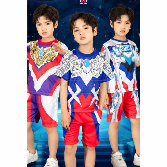 ウルトラマンゼロ上下セット Ultraman Zero Tシャツ 吸汗 速乾 子供服